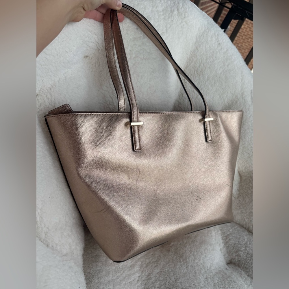Kate Spade New York Cedar Street Mini Harmony Leather Tote, gold rose color - Picture 5 of 16